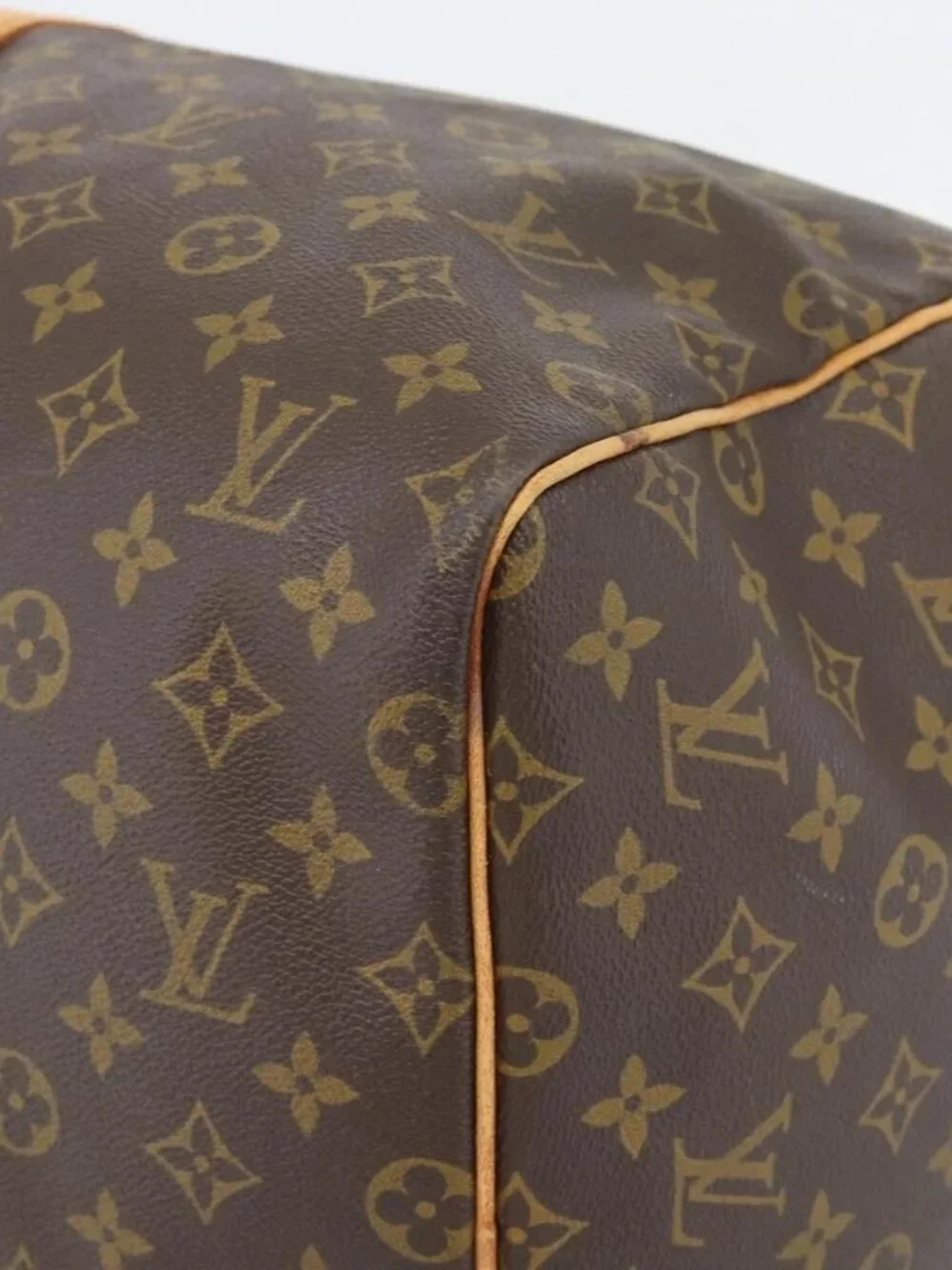 LOUIS VUITTON Monogram Keepall 55 Boston Bag M41424 LV Auth 187801A